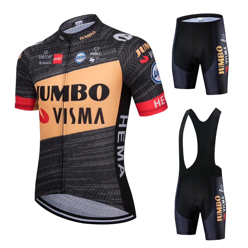 

2022 Mountain Bike Cycling Clothing Breathable MTB JUMBO Summer Cycling Jerseys Set Bicycle Sportswear Suit Man Cycling Clothes