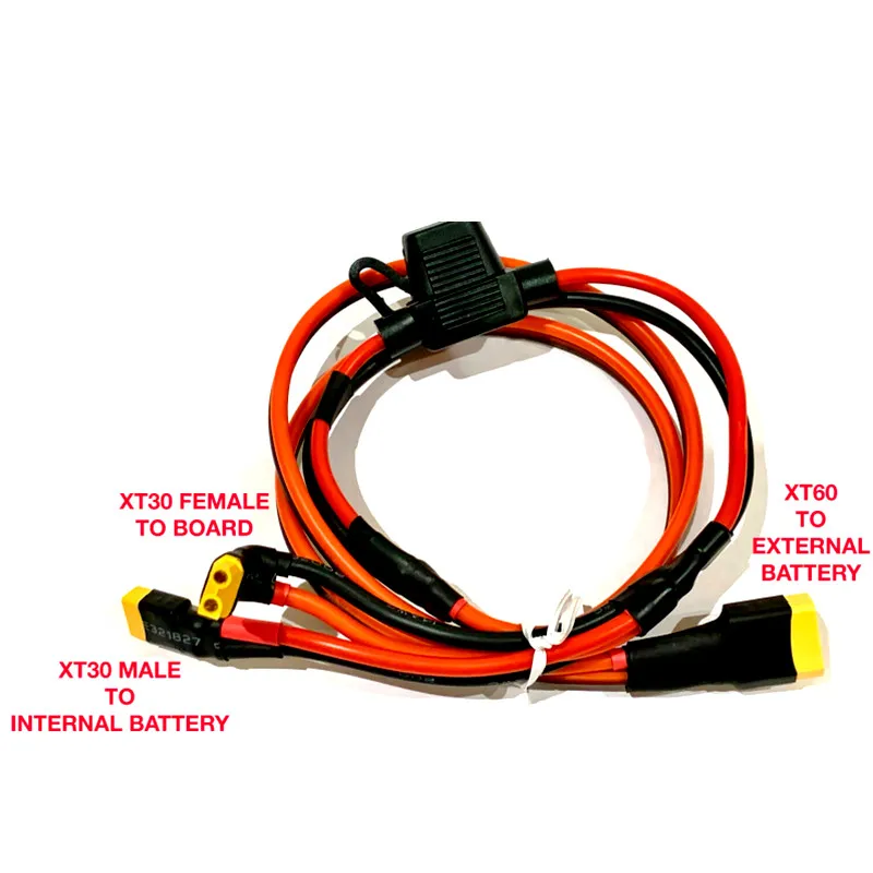 for paralleling extra expansion  m365 and Pro 36v 48v battery pack cable kit XT30&XT60+ 25A fuse