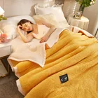 Зимнее утолщенное теплое Гобеленовое покрывало для новорожденных, покрывало для кровати, плед и покрывала, покрывало, постельное белье