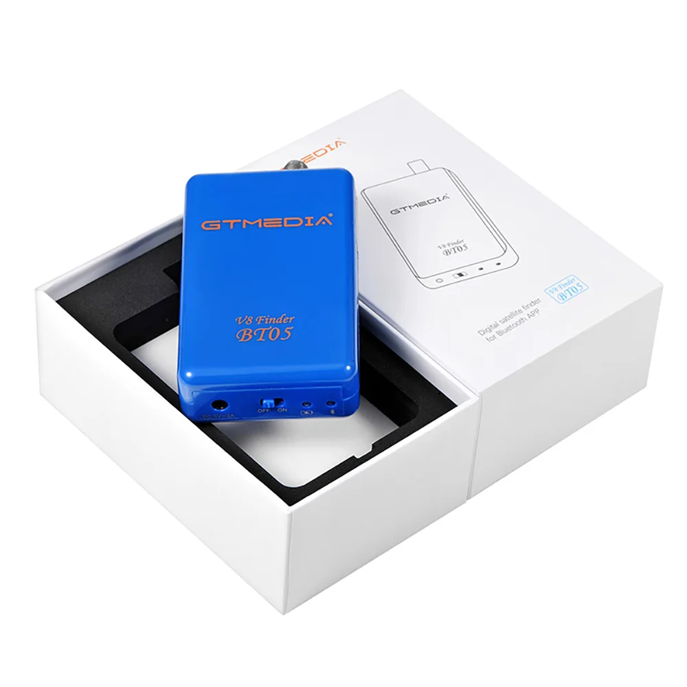 BT05 GTMedia V8 Finder li-on battery inside DVBS2 satellite finder поддержка системы android и ios 1080p blueteeth sat |