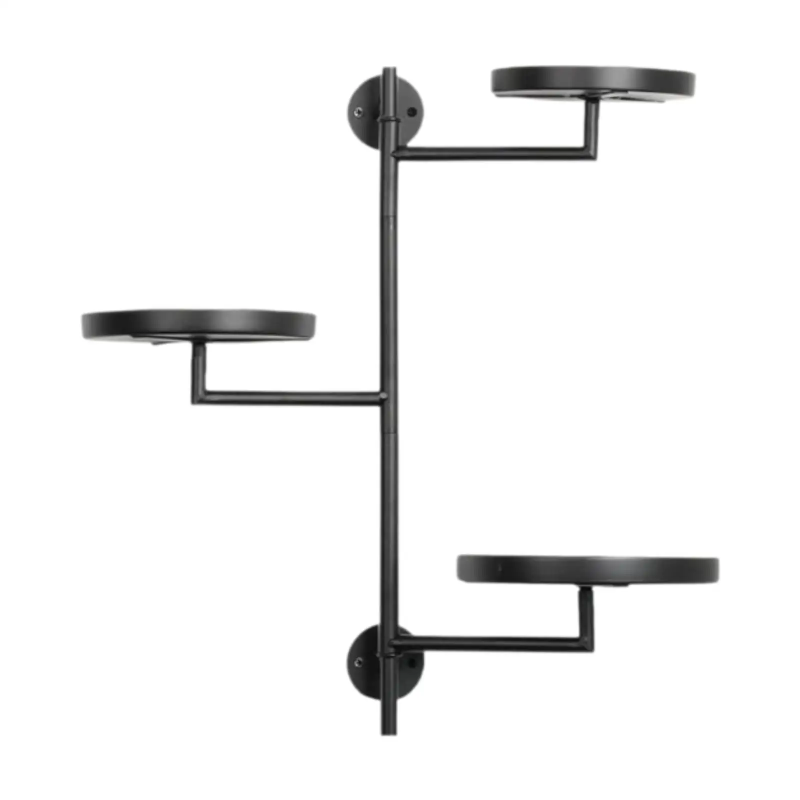 Вращающаяся полка для растений с окном компактная 3-уровневая устойчивая к