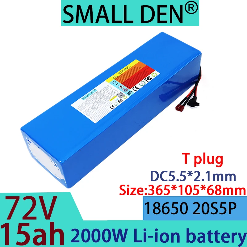 НОВЫЙ 72 В 15 Ач новый оригинальный литиевый аккумулятор 20S5P 1500 Вт-2000 Вт подходит
