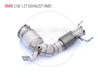 hmd stainless steel exhaust manifold for bmw 218i 1 5t car accessories with catalytic converter header without cat pipe