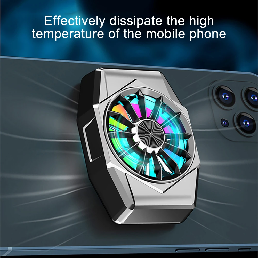 

Phone Magnetic Radiator ABS Game Cooler System Quick Cooling Fan For Iphone Xiaomi Black Shark
