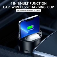 fast wireless car charger cup car 4 in 1 wireless charging cup cup holder phone mount 4 in 1 wireless charging cup qi fast