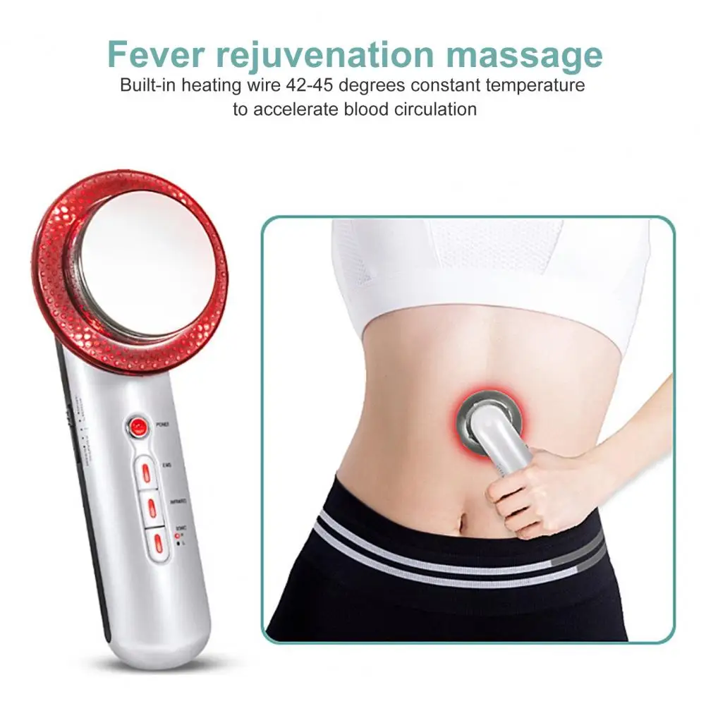 

Ультразвуковой инструмент для сжигания жира 3-в-1, устройство для формирования тела, массажер с микротоком, инструмент для похудения тела