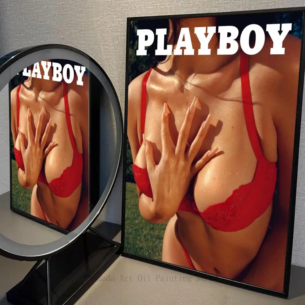 Постер для журнала Sexy Girl P-Playboy самоклеящееся искусство Декор стен кофейни бара