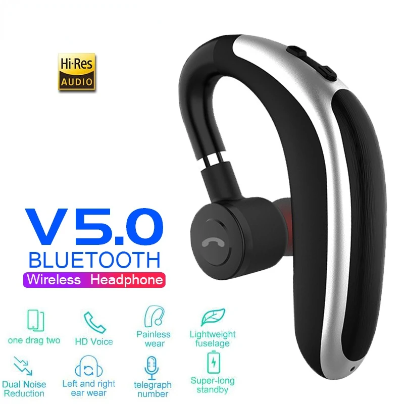 

VYOPBC Business Wireless Earphone K20 Headphone Bluetooth Stereo Hands-Free Call Headset with HD Mic Waterproof Sports Earbuds