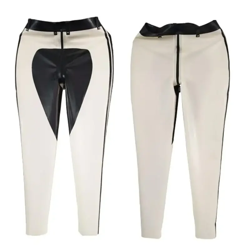 Костюм вечерние латексные резиновые брюки Gummi в стиле милитари