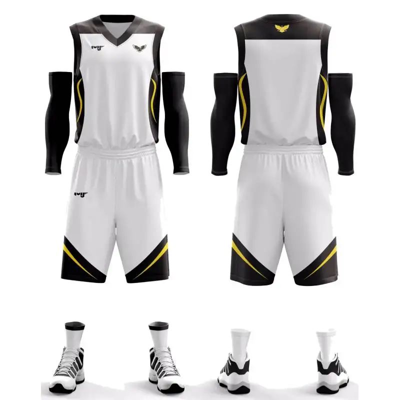 Custom Basketball Sets Jersey Sublimation Blanks Wholesale Blank Custom Basketball Jerseys Uniform Design DIY Basketball Shirts