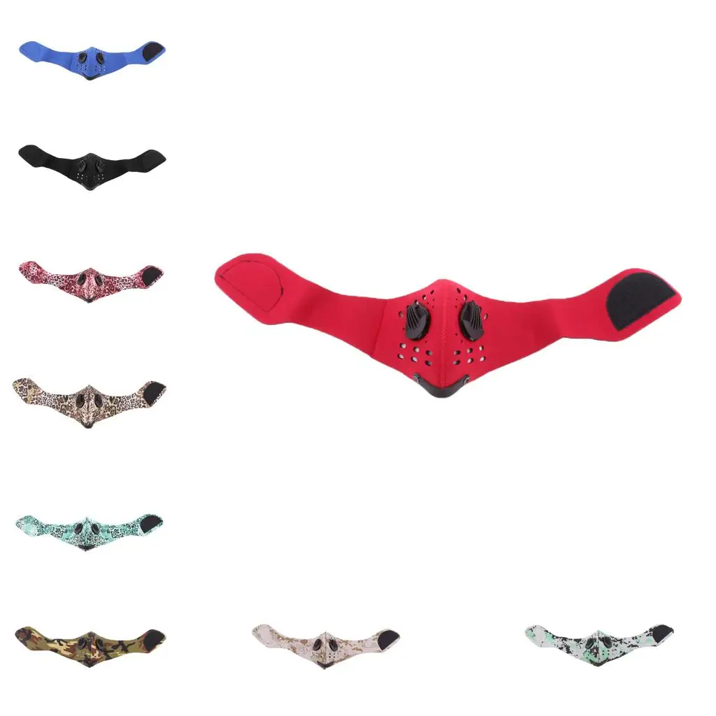 

Motorcycle Bike Ski Outdoor Sports Half Face Carbon Mask Filter