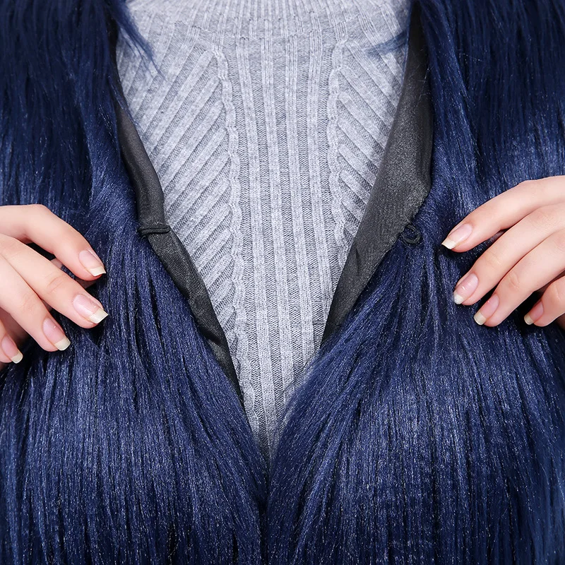 Faux Fur Factory Wholesale Women's Vest Vest Fake Fur Jacket Wool Washed Plush Fur Jacket