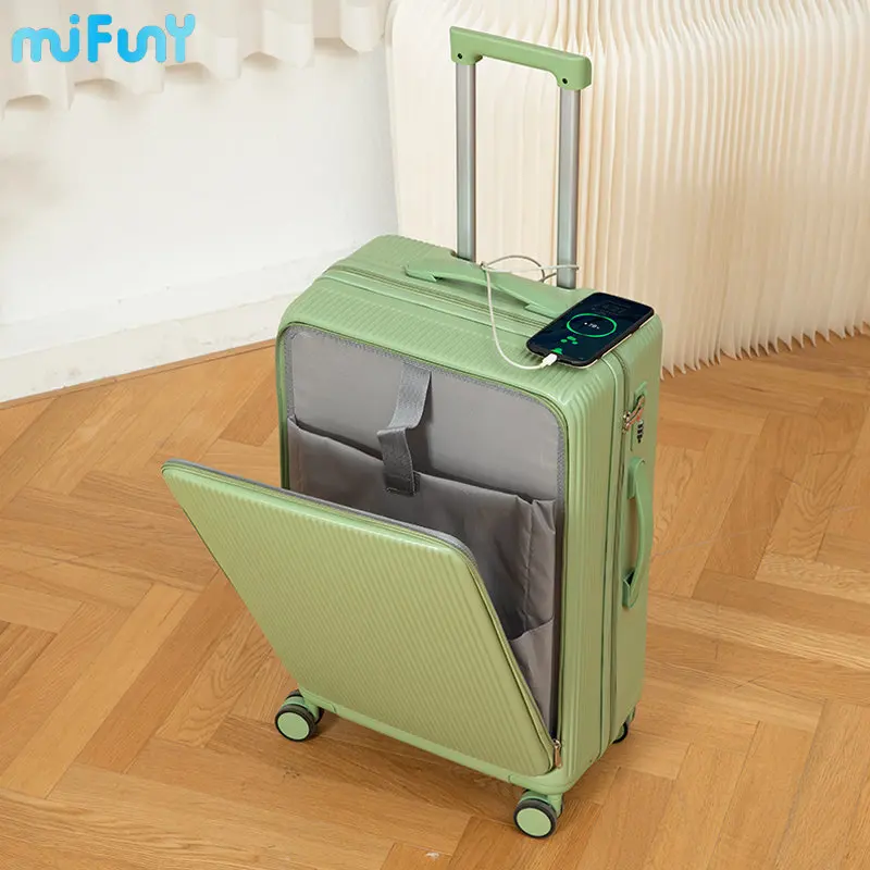 Mifuny Female Luggage New 2023 Multifunctional Boarding Cabin Universal Wheel 24 Pull Rod Travel Trolley Male Password Suitcase