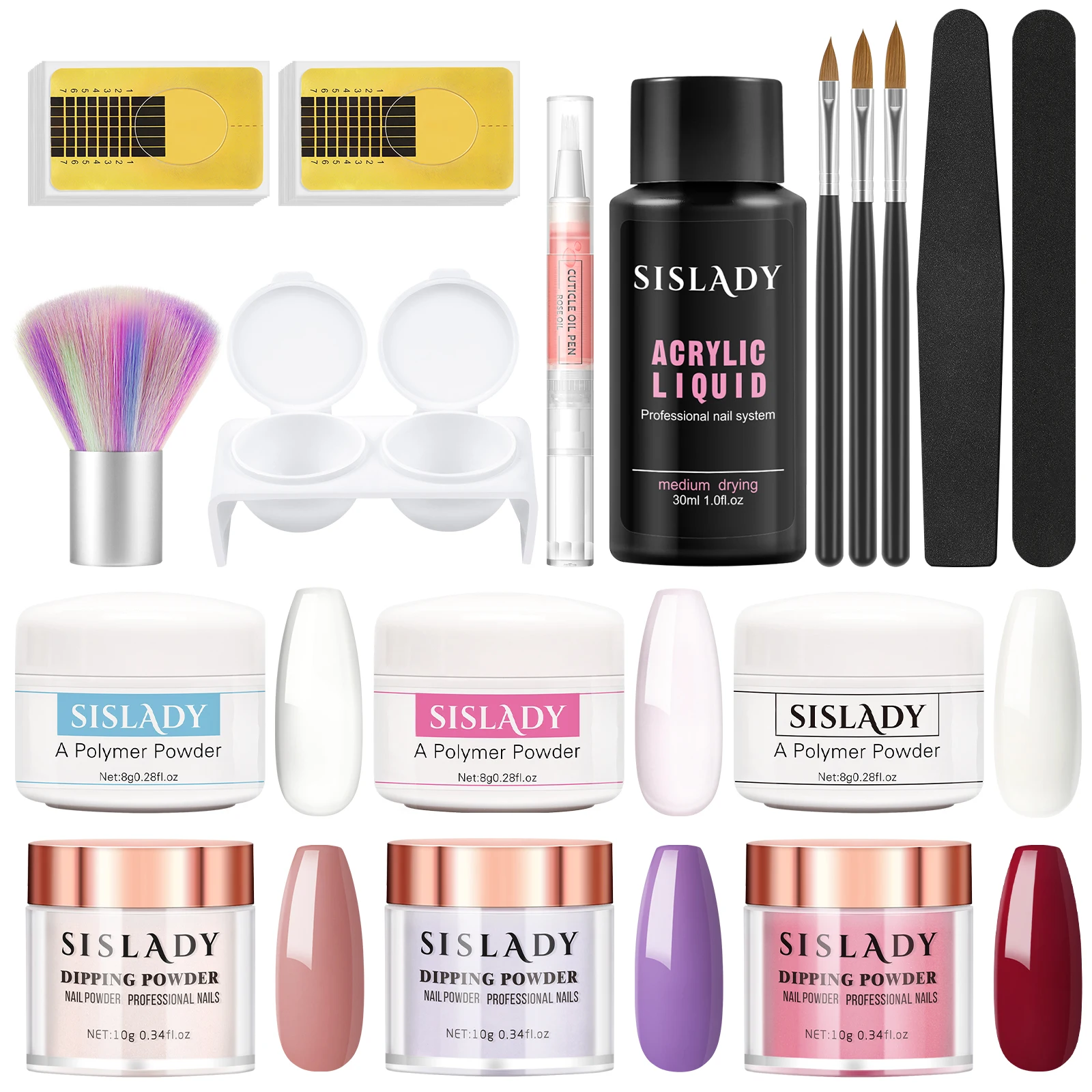 

Набор для маникюра с акриловым блеском, набор инструментов для нейл-арта, накладные ногти, накладные ногти, наращивание ногтей, наборы накла...