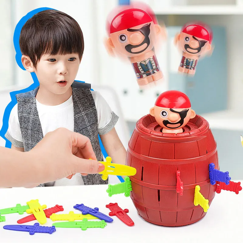 

Веселые детские игрушки Brinquedos, новинка, счастливые розыгрыши, хитрый ведро пирата, игры, интерактивные игрушки для родителей и детей