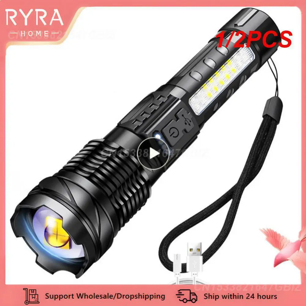 

1/2 шт., перезаряжаемый фонарик с лампой 30 Вт