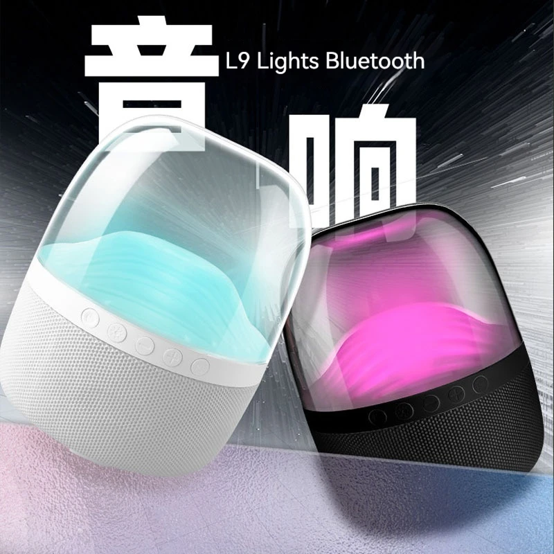 

Лидер продаж, Bluetooth-динамик L9, беспроводная светодиодная подсветка, встроенная карта, длительный срок службы батареи, портативный динамик