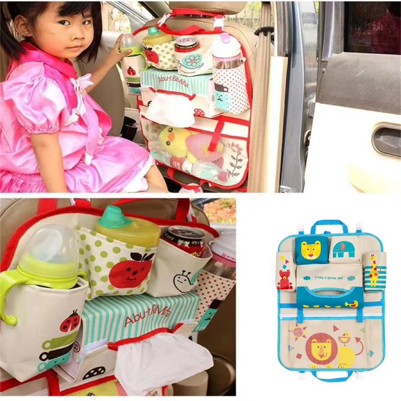

Fashion Children's Hanging Storage Bag Car Interior Cartoon Image Accessories Car Rear Seat Storage Bag for Children's Sundries