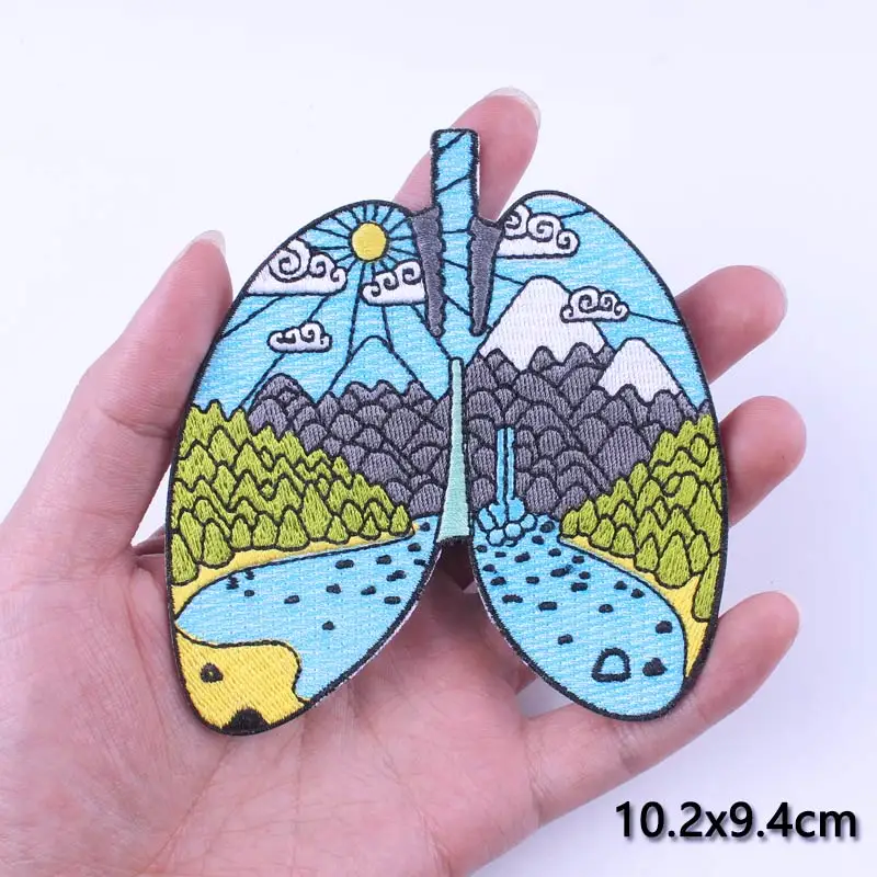 Термоклейкие нашивки для одежды патчи вышивки на рюкзаке куртке в дикой природе