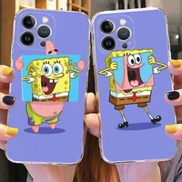 bandai spongebob patrick star phone case for iphone 11 12 13 mini pro xs max 8 7 6 6s plus x 5s se 2020 xr case