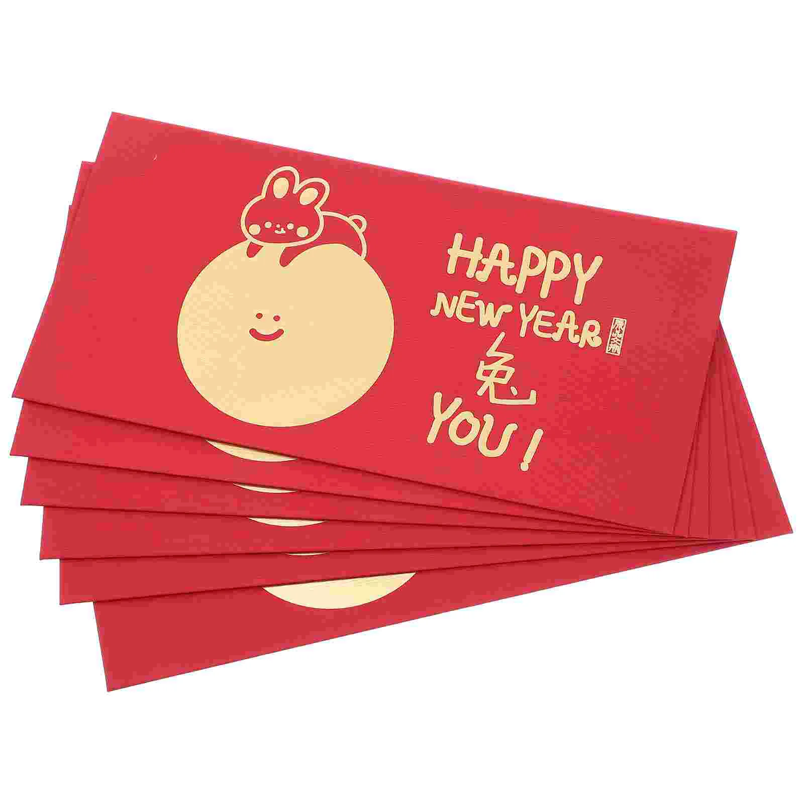 

Red Envelopes Money Year Rabbit Lucky Packets New Envelope Chinese Hong Bao Traditional Lunar Cartoon Festival Spring Packet