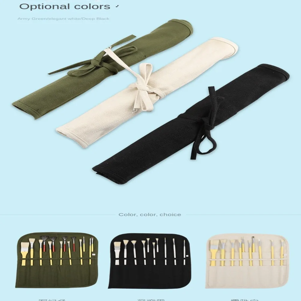 Лидер продаж Холщовая Сумка для кистей чехлы ручек сумка рисования акварелью