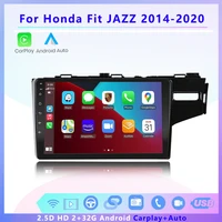 2 din android car radio stereo media player sereen wireless carplay auto gps bt wifi no dvd for honda fit jazz 2014 2015