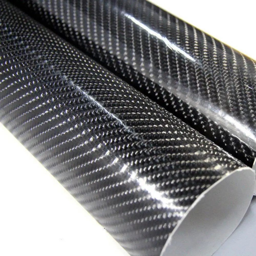 

5D Ultra Shiny Glossy Black Carbon Fiber PVC Waterproof Car Wrap Sticker Decal