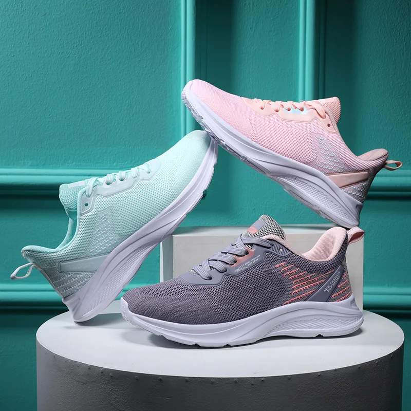

Shein Romwe Sports Shoes Lace Up Sneakers For Women Running Shoes