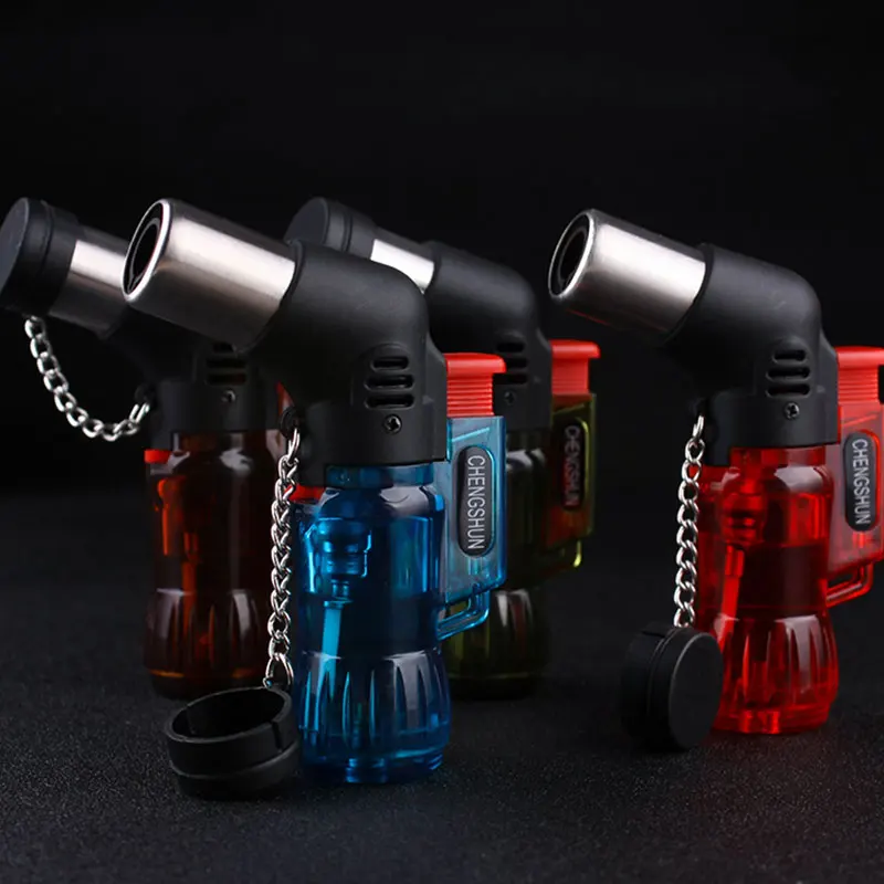 Special Offer, Transparent Body Design, Inflatable Lighter, Refillable with Butane Gas, High Jet Flame Torch Designated Tool