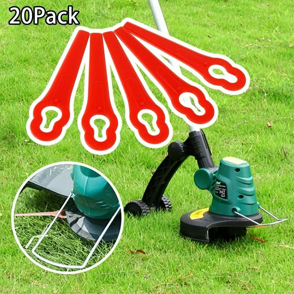 

20x Replacement Blades (red) For Einhell Cordless Grass Trimmer GE-CT 18 100% Brand New And High Quality
