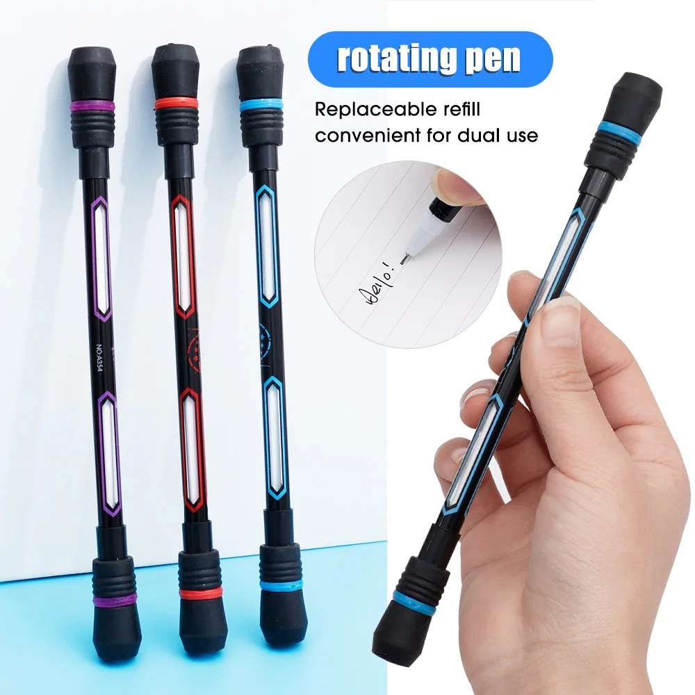 

Spinning Pen Creative Random Flash Rotating Gaming Gel Pens Student Gift Toy Release Pressure Comfortable Penspinning Spiner Pen