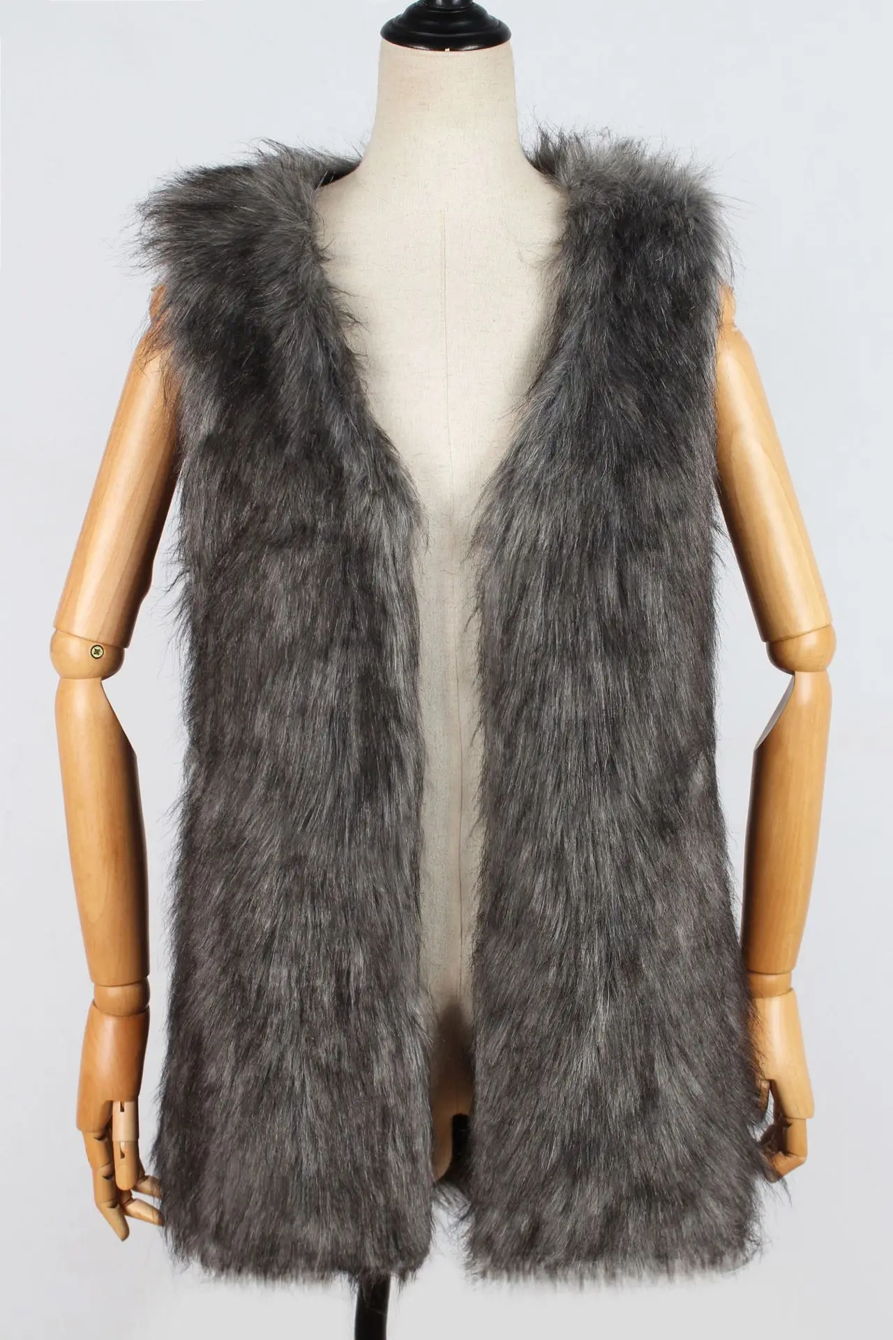 Women's Fur Vest Autumn and Winter Imitation Fur Sleeveless Top Vest for Women Faux Fur Coat