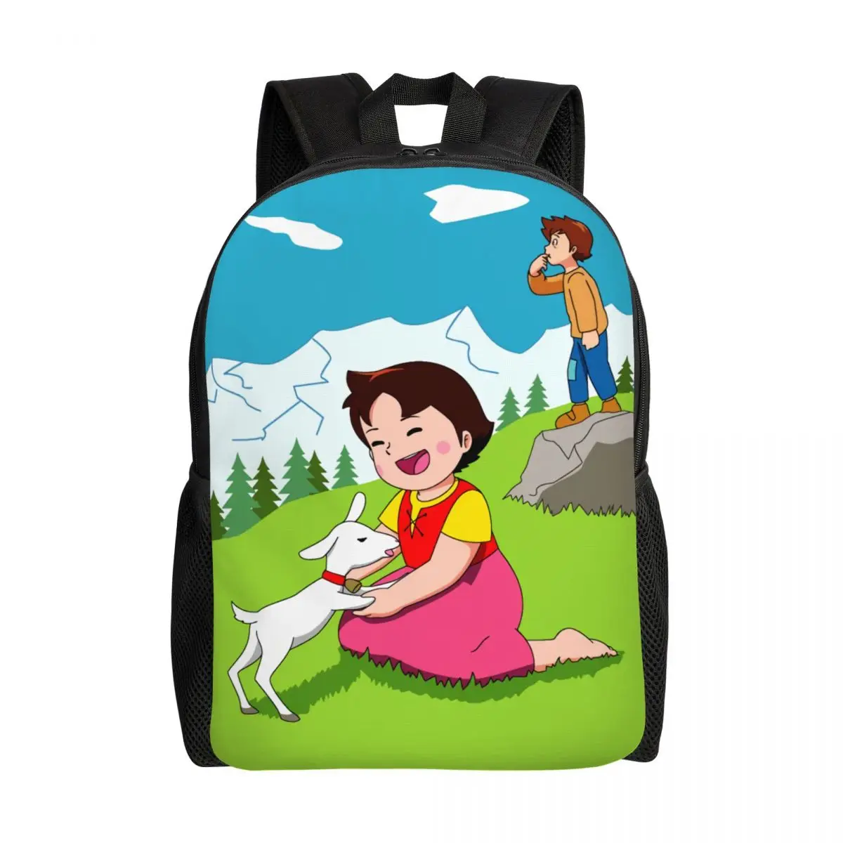 Heidi The Girl From The Alps Laptop Backpack Women Men Casual Bookbag for School College Student Animc Comic Cartoon Bag