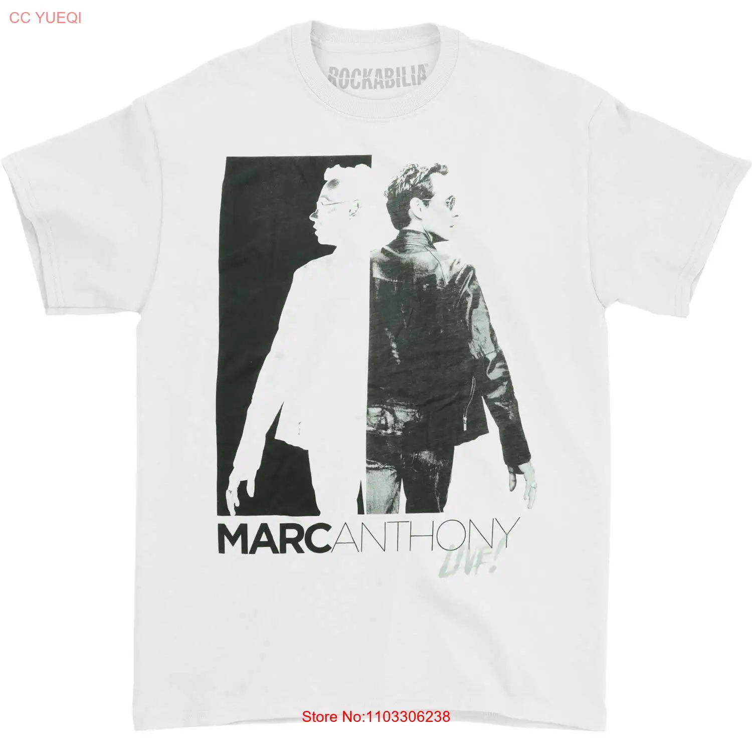 Мужская белая футболка Марка Энтони средней длины