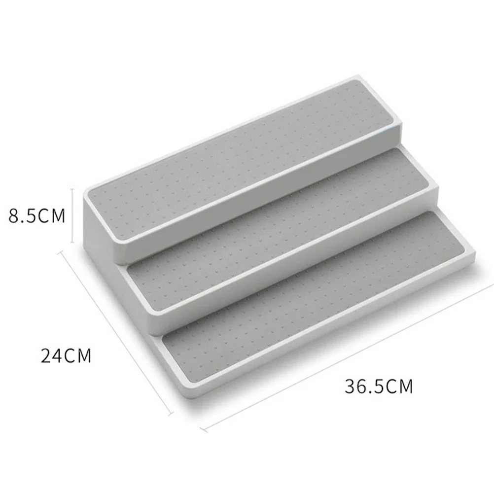 3-уровневая полка для специй подставка приправ органайзер стойки ступенчатая