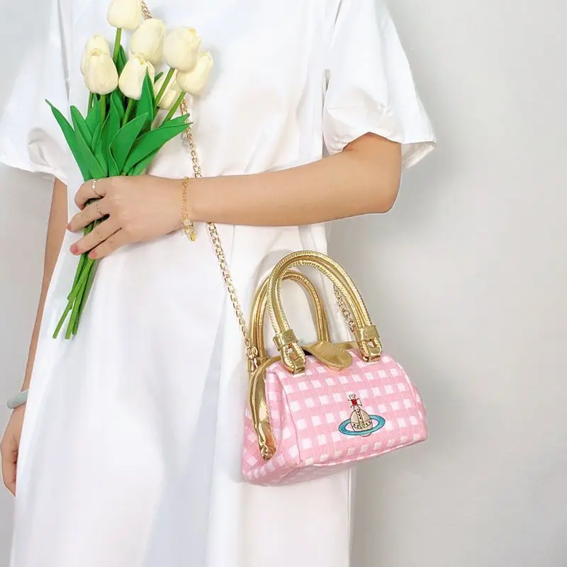 

2022 new fashion handbag light luxury chain cross-bag chain bag cross-body handbag high-end texture retro niche printed bag