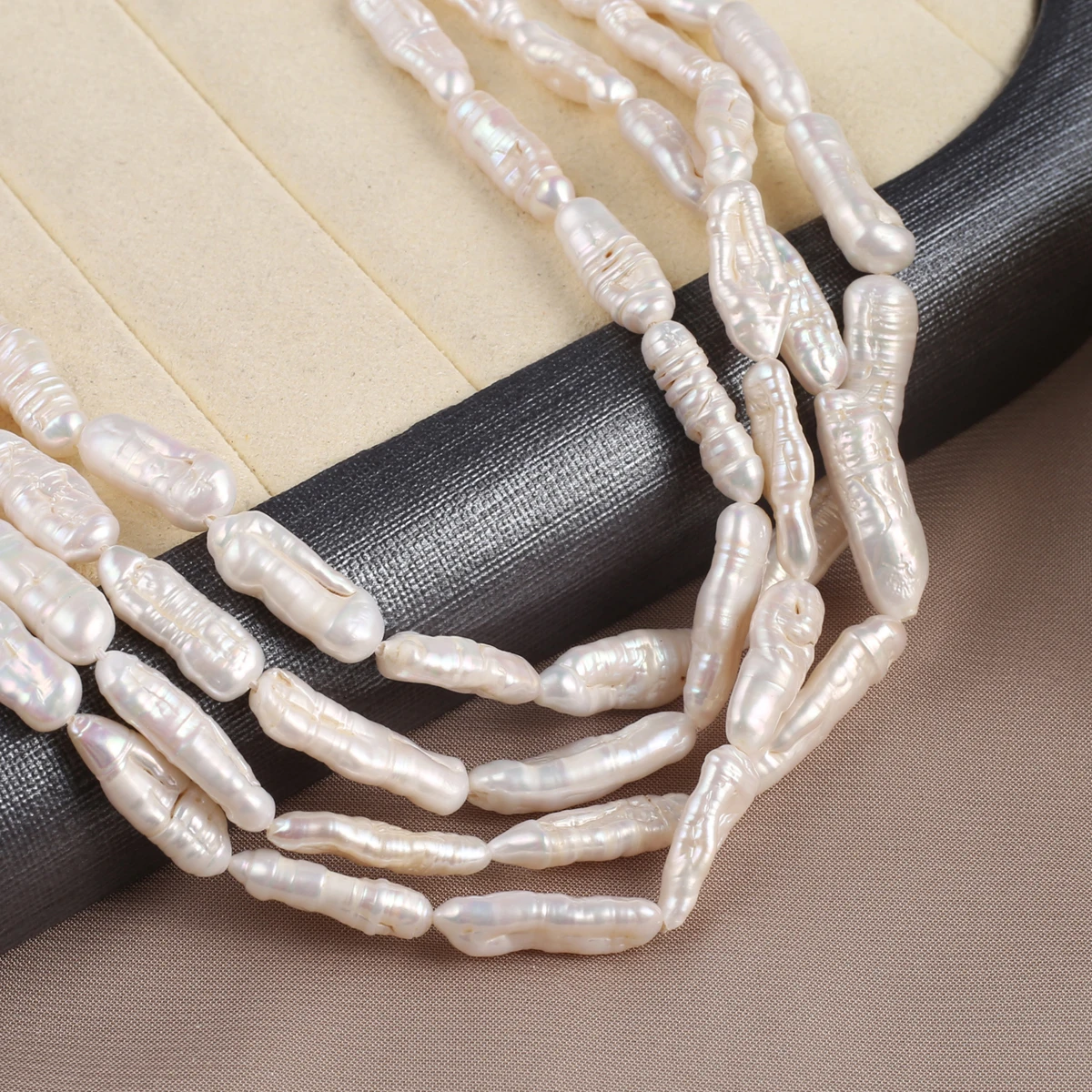 Natural Irregular Shaped Pipa Pearl Beads 5x15-6x17mm Jewelry Making DIY Necklaces Earrings Accessories Gift