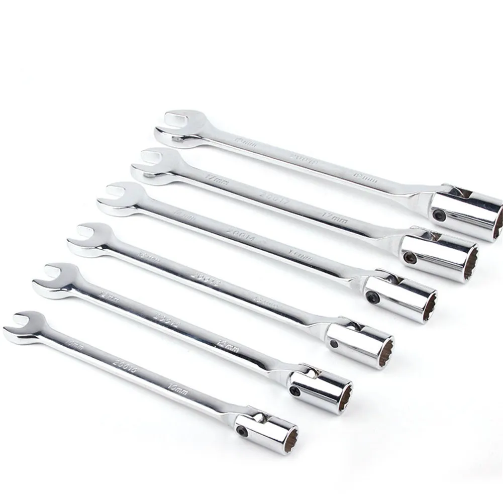 

6 pcs Flex Socket And Open Wrench Set Metric Automotive Shop Tools Unique Tool Flex Socket And Open Wrench Set Unique Wrench Set