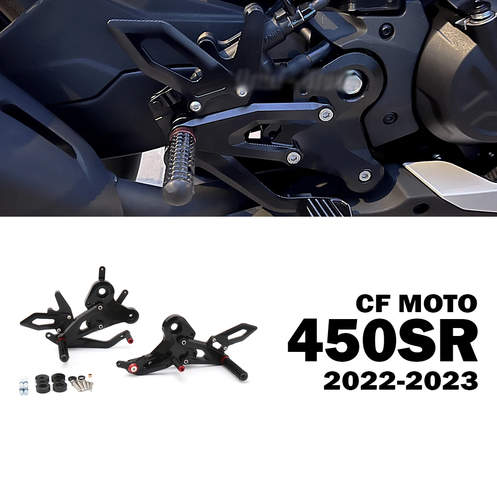 

450SR аксессуары для CFMOTO 450 SR 2022 2023 мотоциклетная новая подставка для педали комплект колышек для ног комплект подножки ЧПУ алюминий