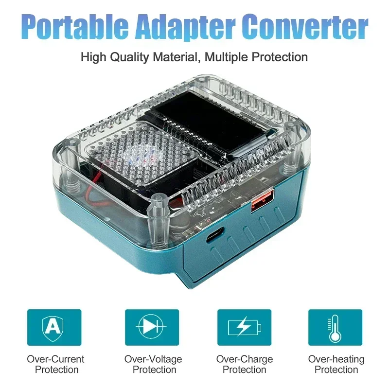 Портативный адаптер для цифрового дисплея преобразователь макс. 140 Вт быстрое