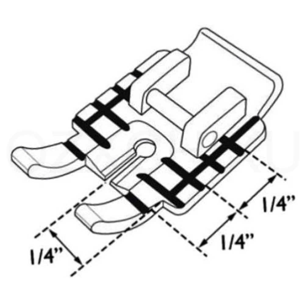 Детали швейной машины металлические 1/4 дюйма лапка для квилтинга с красной