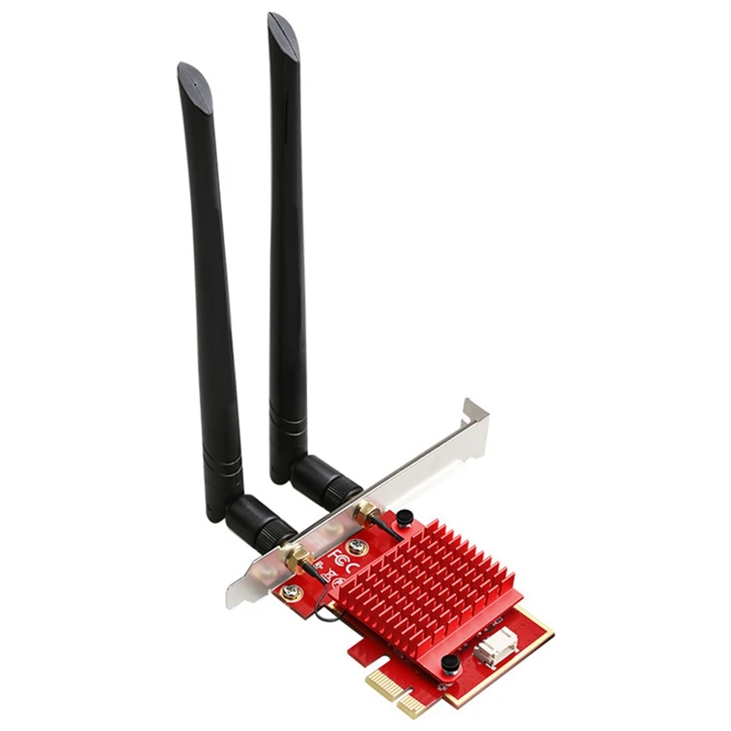 

Wi-Fi карта 3000 Мбит/с 802.11Ax 2,4G/5 ГГц для Bluetooth 5,2 двухдиапазонный Настольный PCI-E Беспроводной Wi-Fi адаптер Win10