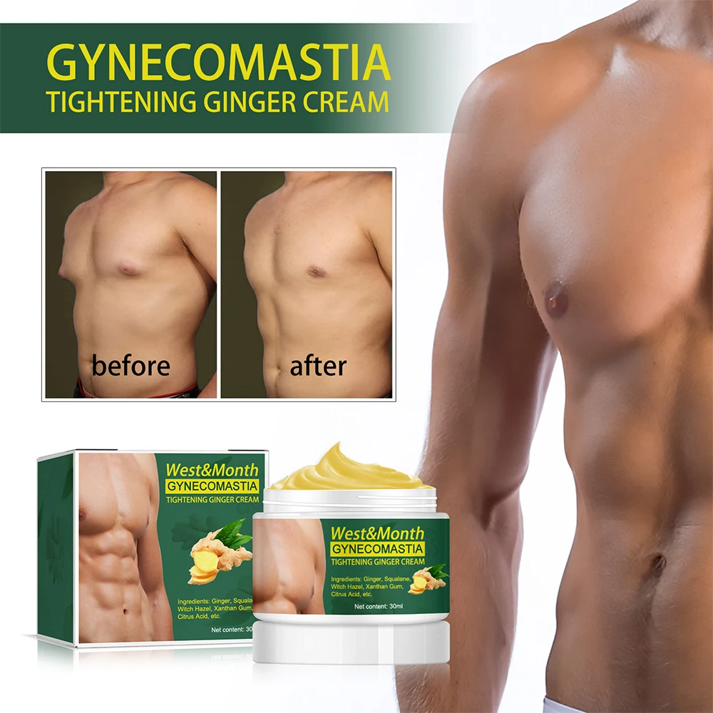 

Gynecomastia Tightening Ginger Cream Weight Loss Cream Abdominal Muscle Fat Reduction Cream Fat Burning Cream for Men Women 30ML