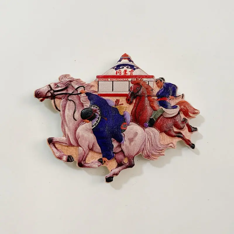 

Магнит на холодильник "Конные гонки", ANGDUO