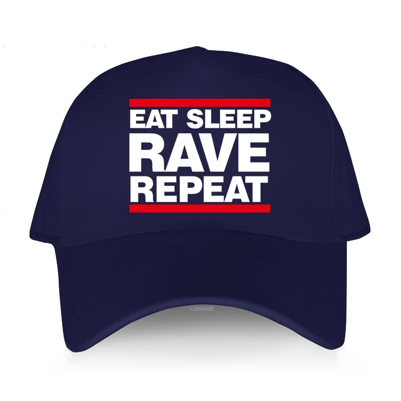 

New Arrival Solid Baseball Caps Men summer Breathable Golf Hat Eat Sleep Rave Repeat Teens Fashion Brand Cap female leisure Hats