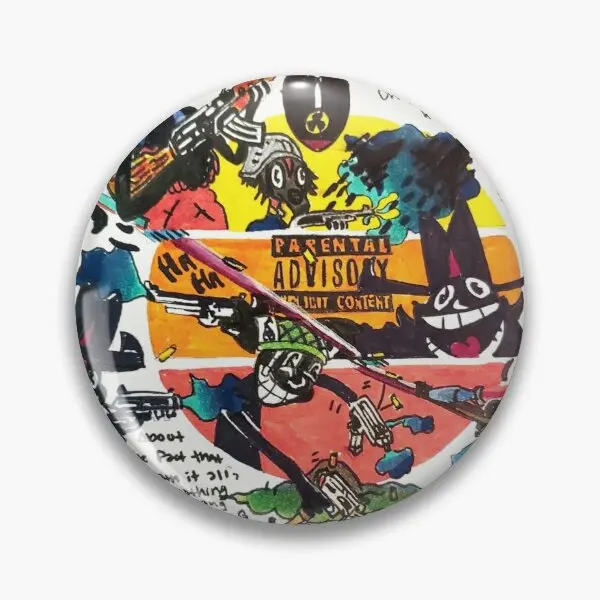 

Lil Darkie Background Customizable Soft Button Pin Fashion Brooch Cartoon Badge Hat Cute Collar Creative Clothes Women Gift