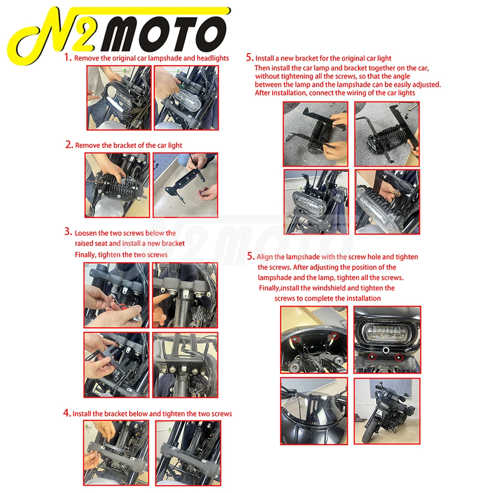 9-дюймовый комплект обтекателя ветрового стекла для мотоцикла обтекатель фар Harley