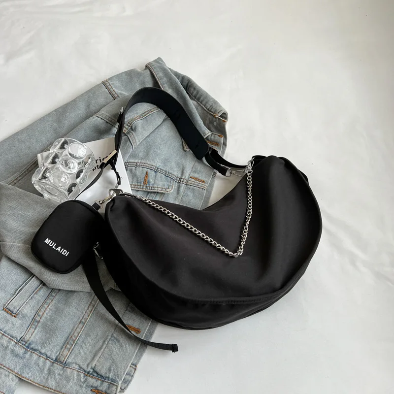 CGCBAG Lage Capacity Women Canvas Messenger Bag 2023 Fashion Shopper Shoulder Bag Commuting Simple Female Designer Tote Bag