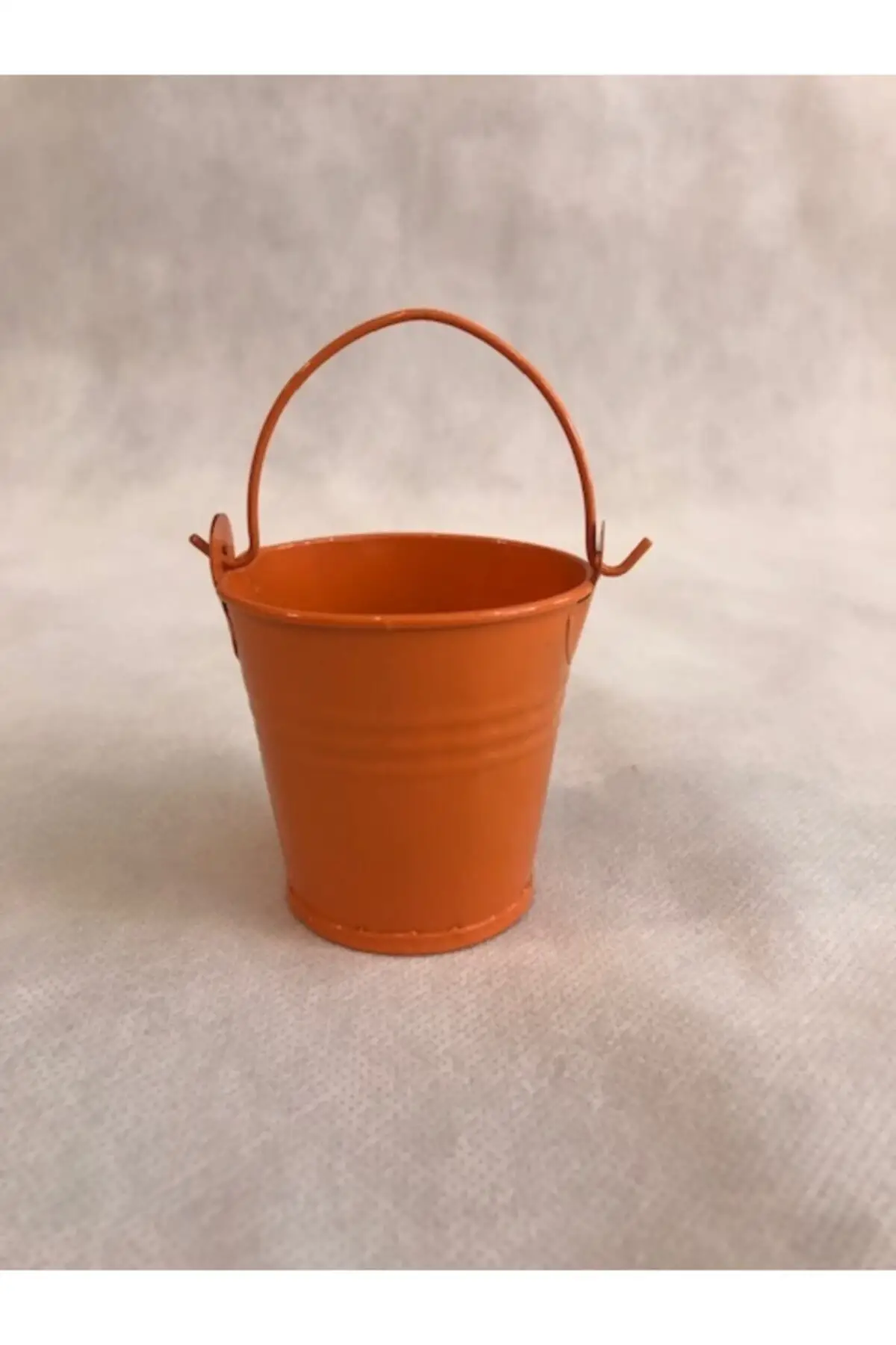 

Metal Mini Bucket 5 Pcs Orange Color Promise Engagement henna Gift of henna bride veil welon